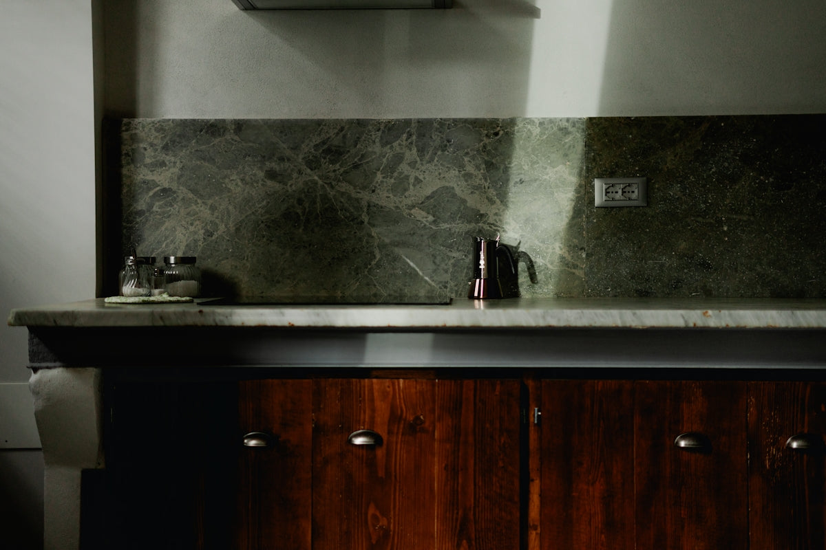 A bathroom with a sink and a toilet