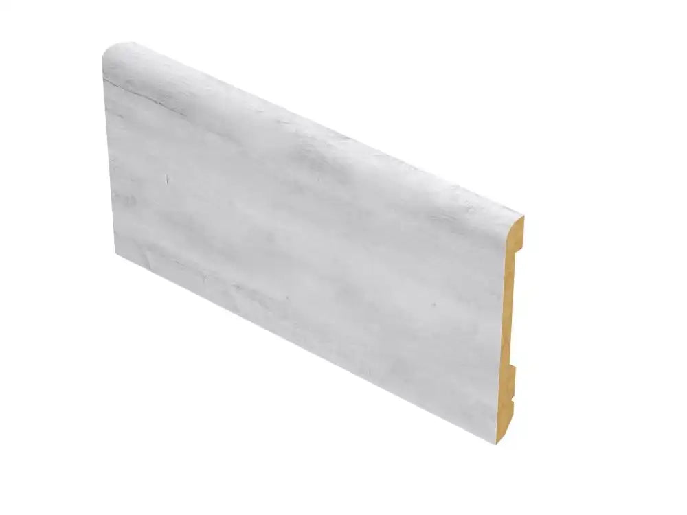 Floor Baseboard 8' x 4.25" - Nordic White / 8 Pack - 8Ft x 4.25" Floor Baseboard 8' x 4.25" Floor