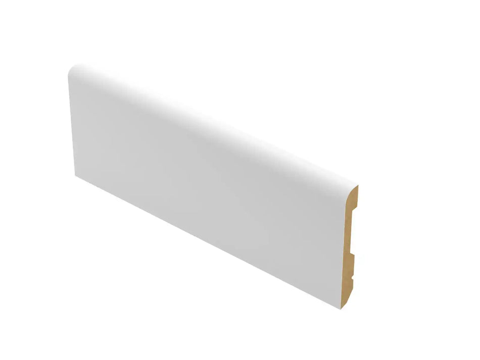 Floor Baseboard 8' x 4.25" - White / 8 Pack - 8Ft x 4.25" Floor Baseboard 8' x 4.25" Floor