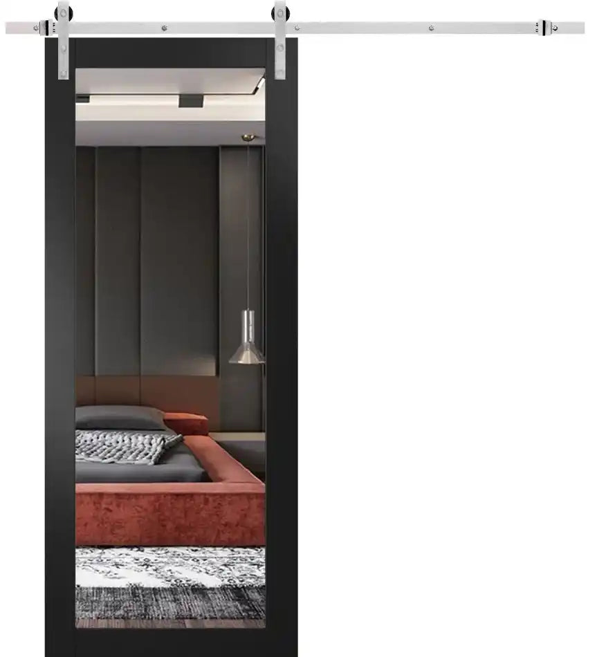 Lucia 1299 - Matte Black / 18" x 80" Lucia 1299 Door