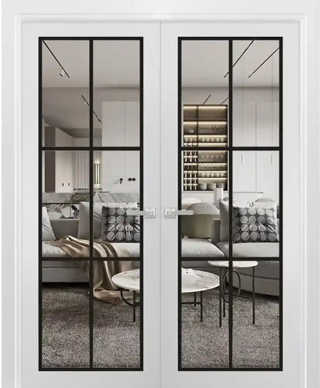 Lucia 2366 - White / (2) 18" x 80" Lucia 2366 Door