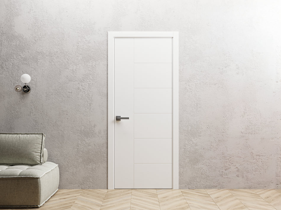 Mela 0716 - Painted White / 18" x 80" Mela 0716 Door