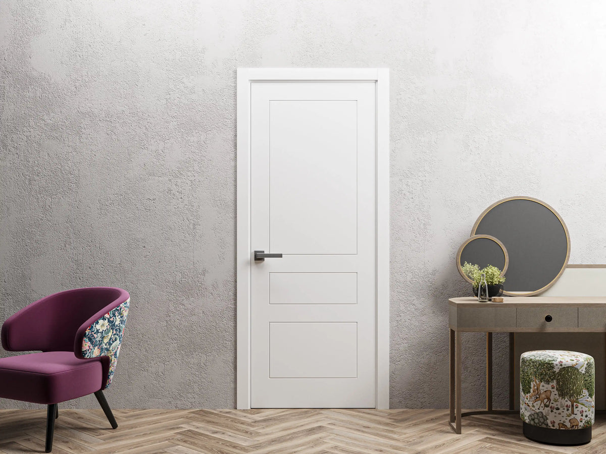 Mela 0733 - Painted White / 18" x 80" Mela 0733 Door