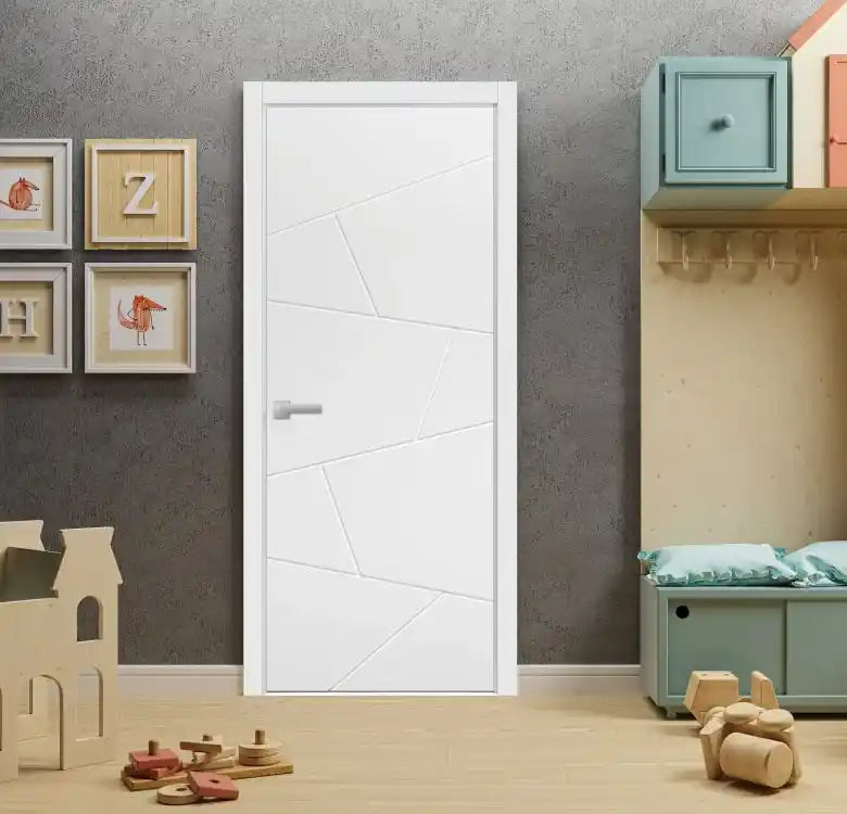 Planum 0990 - Painted White / 18" x 80" Planum 0990 Door