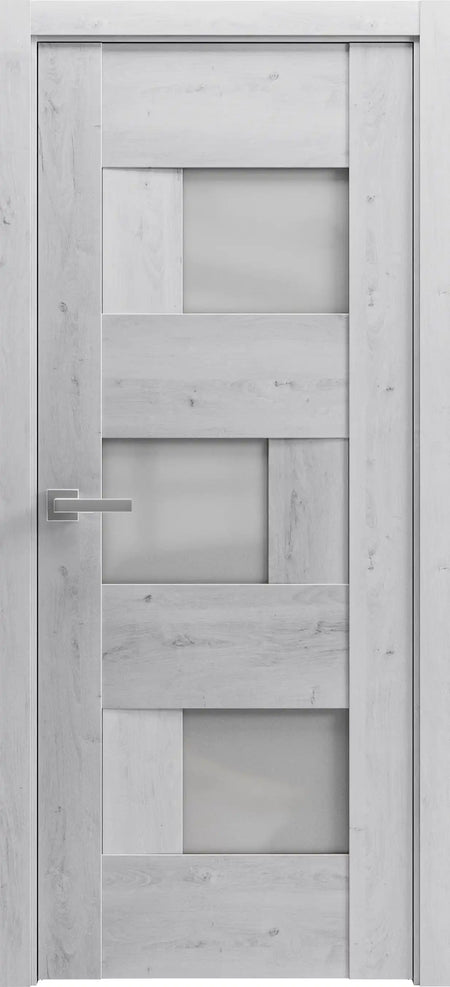Sete 6933 - Nordic White / 18" x 80" Sete 6933 Door