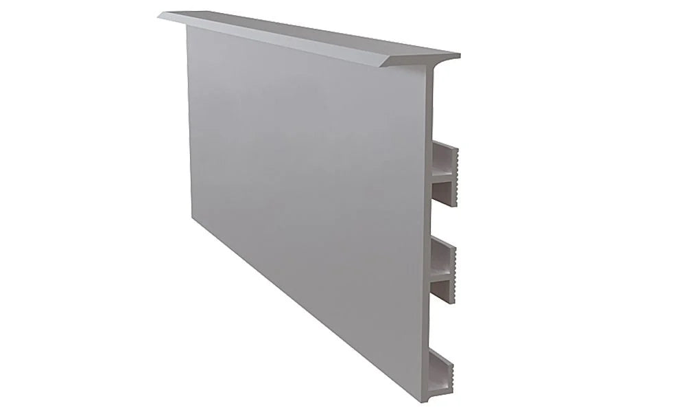 Floor Baseboard for Hidden Doors - Grey / 8 Pack - 10Ft x 2 1/3" Floor Baseboard for Hidden Doors Floor