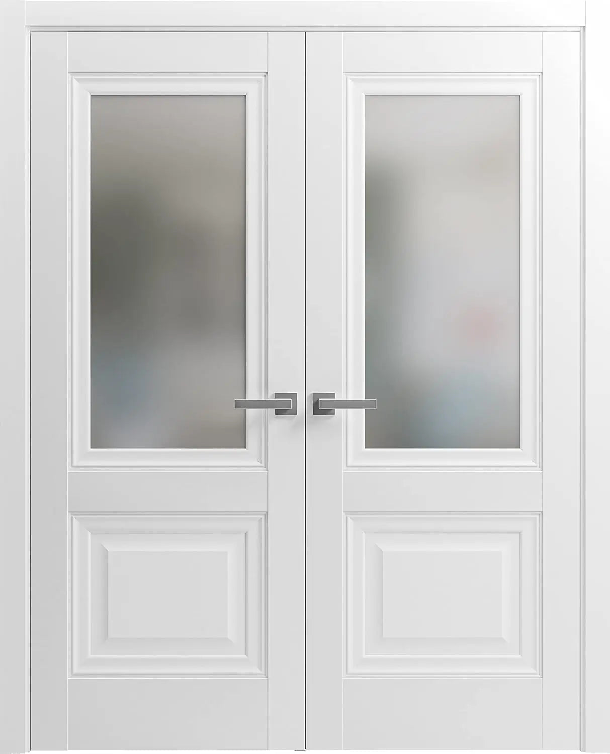 Lucia 8822 - Painted White / (2) 18" x 80" Lucia 8822 Door