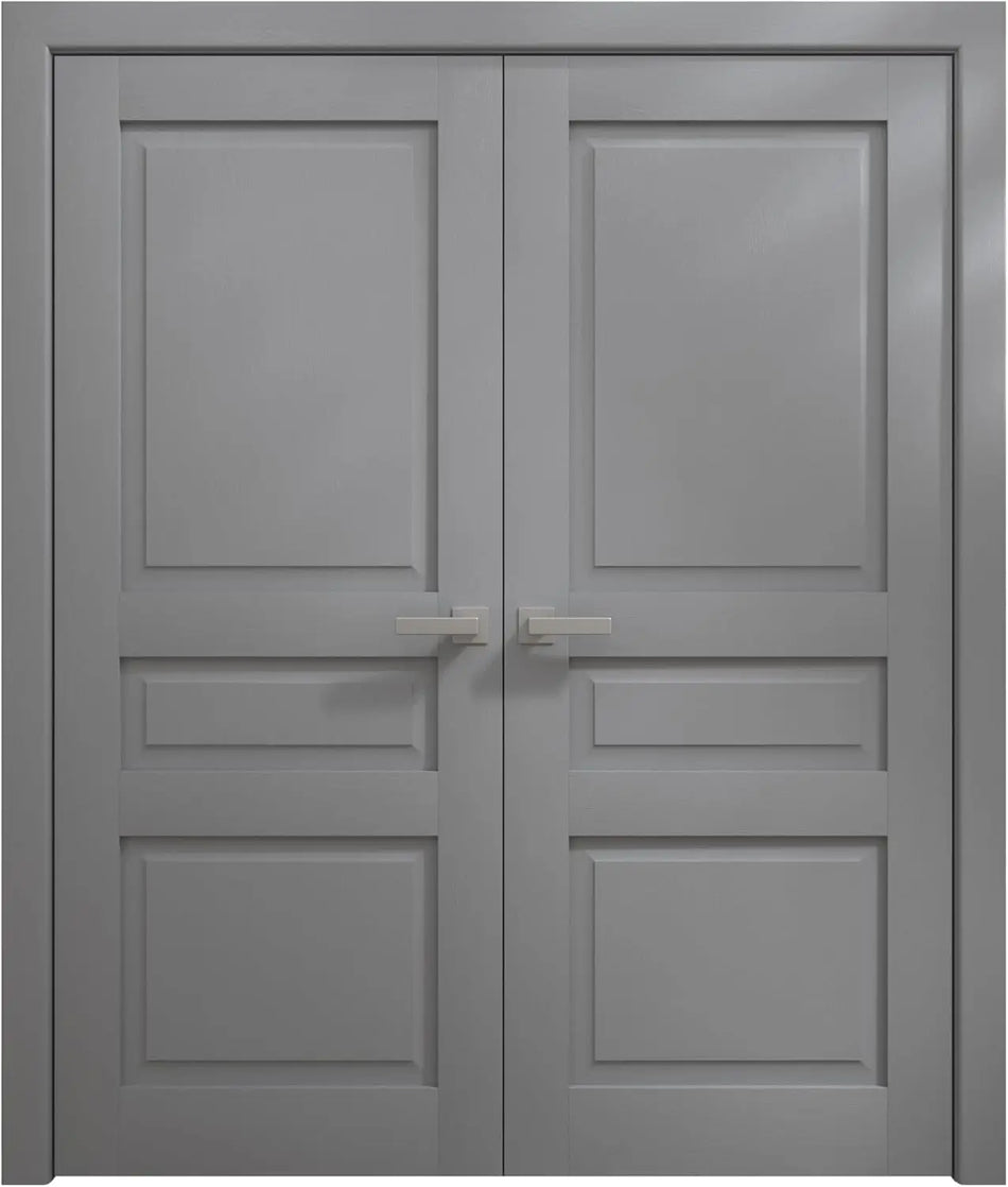 Ego 5012 - EGO Painted Grey Oak / (2) 24" x 80" Ego 5012 Door