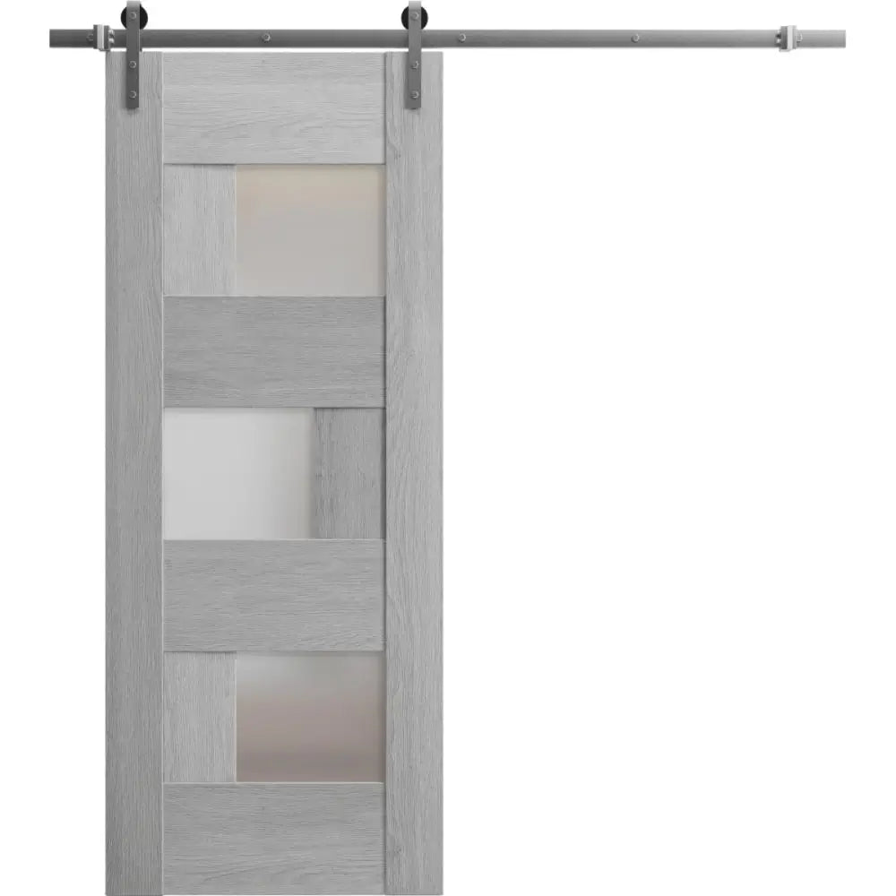 Sete 6933 - Light Grey Oak / 18" x 80" Sete 6933 Door