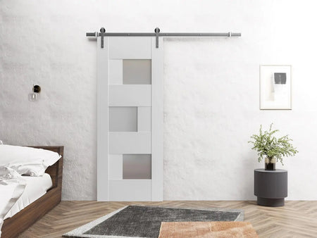 Sete 6933 - Matte Black / 18" x 80" Sete 6933 Door