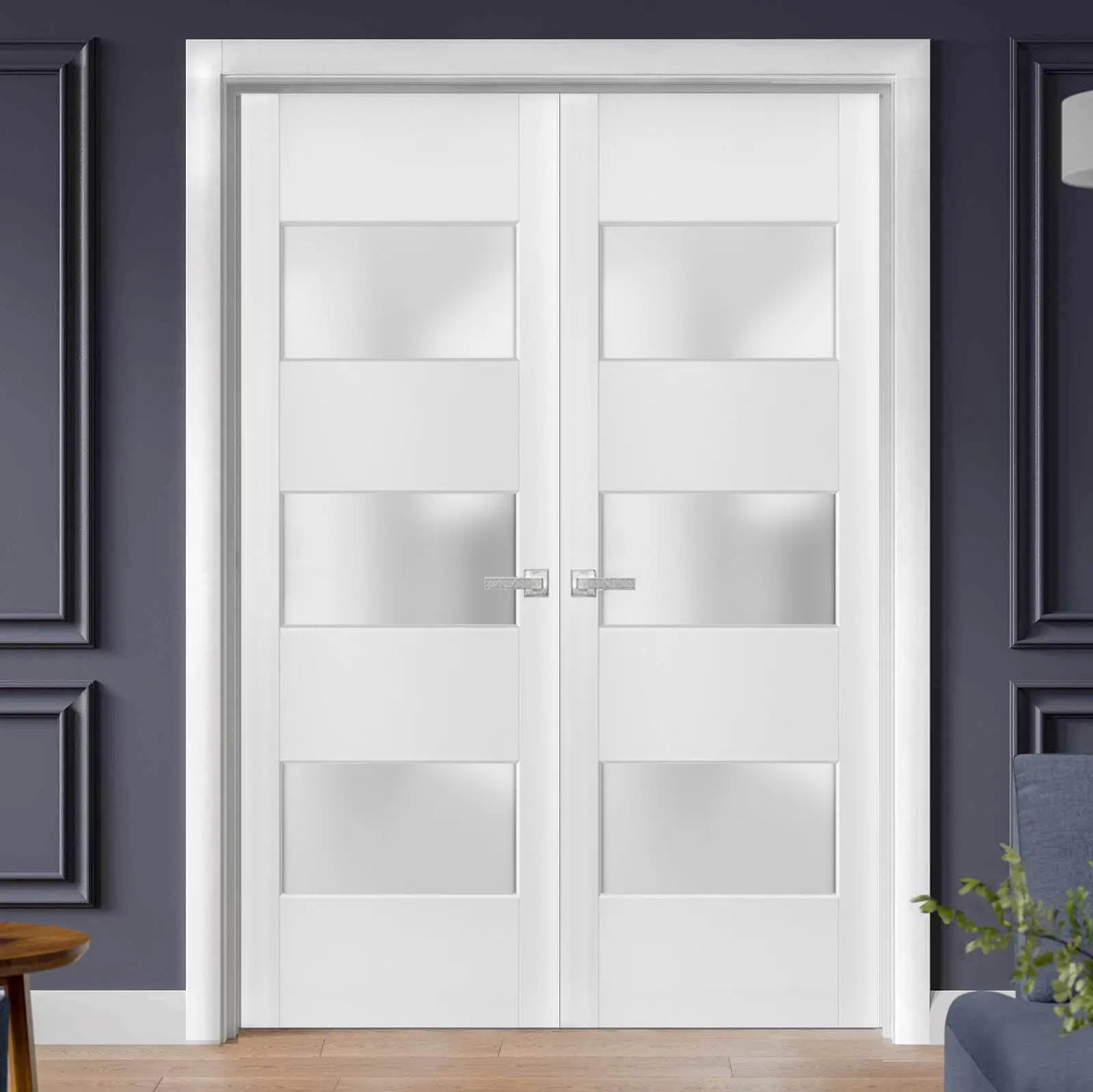 Lucia 4070 - White / (2) 18" x 80" Lucia 4070 Door