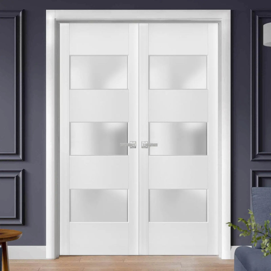 Lucia 4070 - White / (2) 18" x 80" Lucia 4070 Door