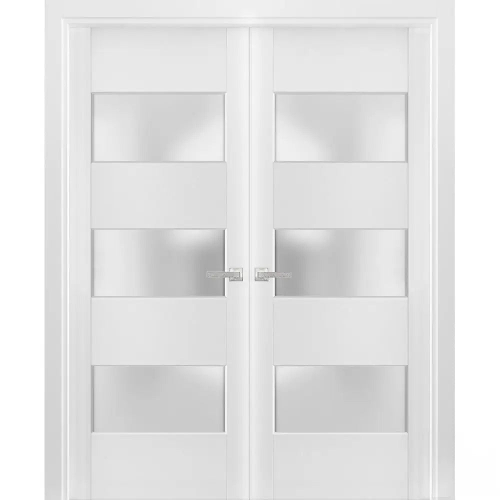 Lucia 4070 - White / (2) 18" x 80" Lucia 4070 Door