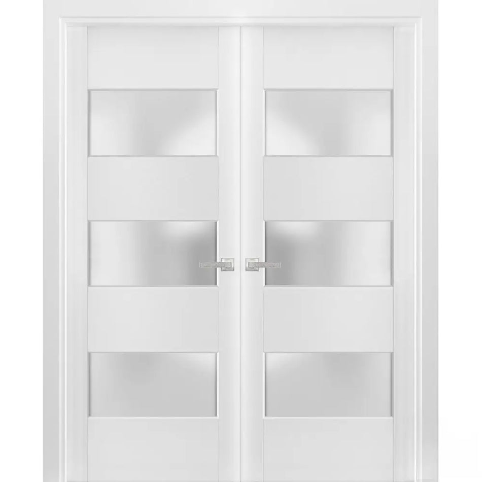 Lucia 4070 - White / (2) 18" x 80" Lucia 4070 Door