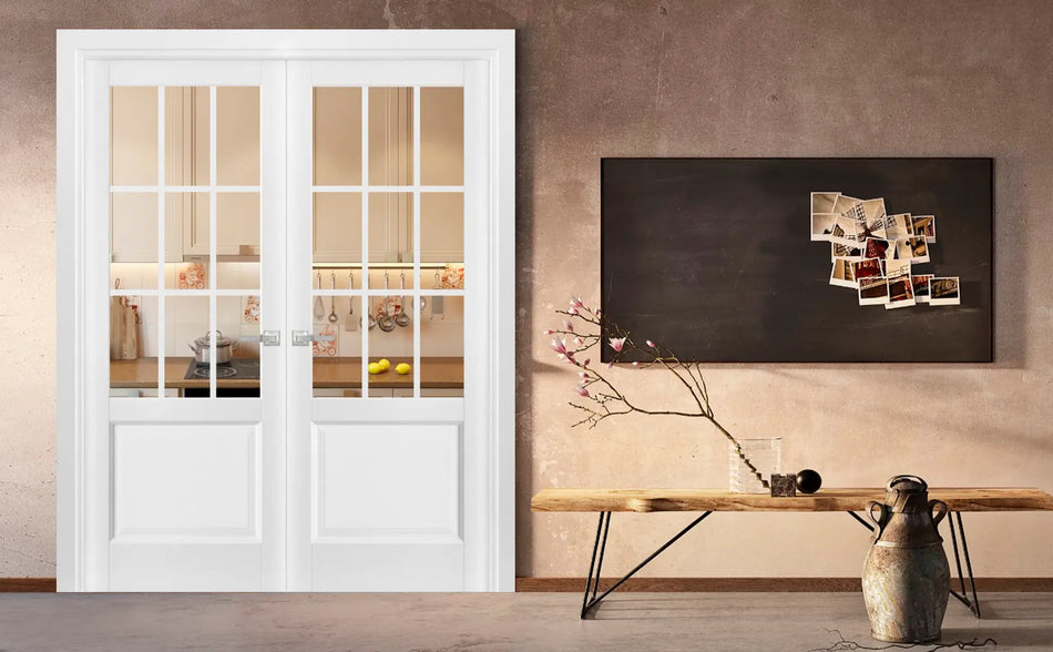 Felicia 3599 - White / (2) 18" x 80" Felicia 3599 Door