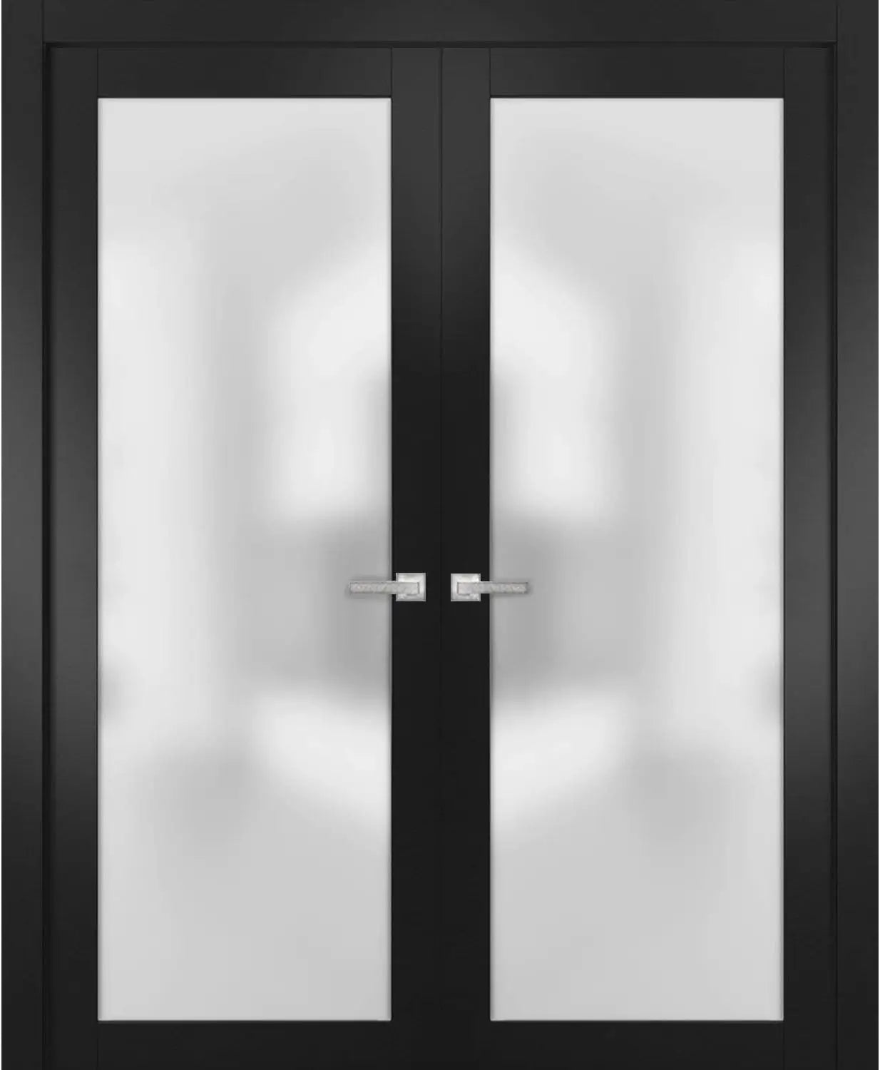Planum 2102 - Matte Black / (2) 28" x 80" Planum 2102 Door